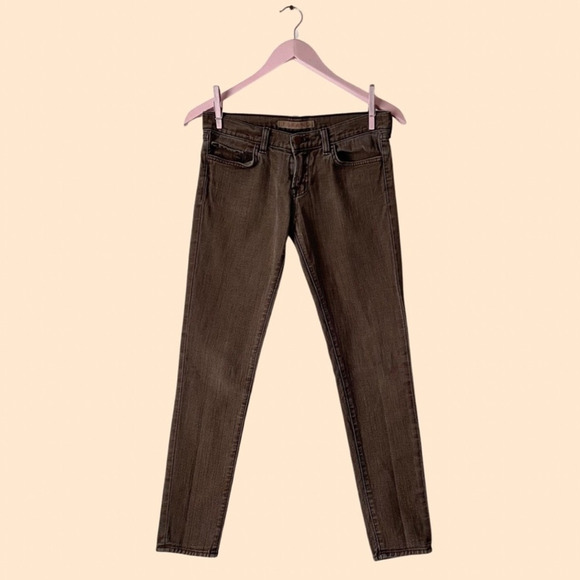 J Brand Brown Skinny Jeans Size 27 - Picture 1 of 6